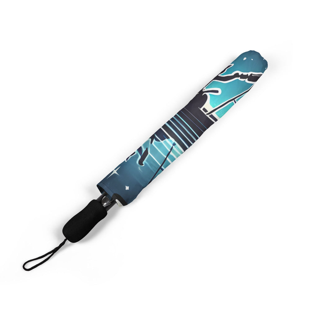 Celestial Rowing Night Sky Foldable Umbrella