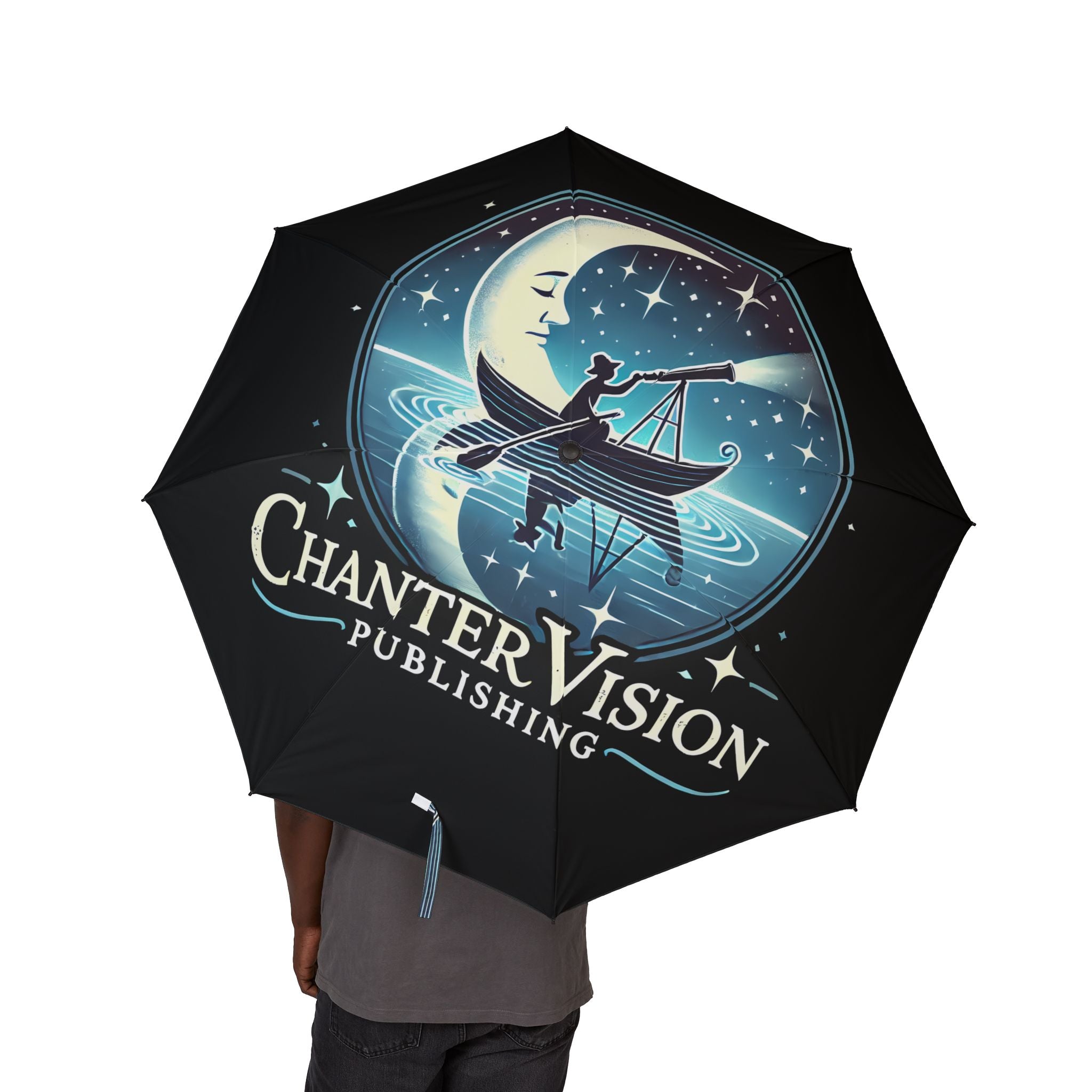 Celestial Rowing Night Sky Foldable Umbrella