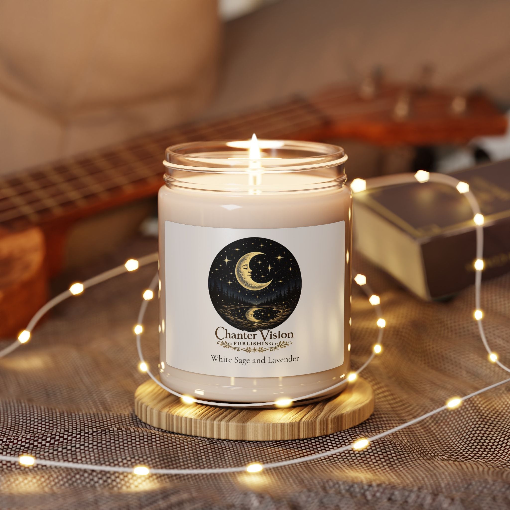 Moonlit Night Soy Candle – 9oz Scented Jar | Chanter Vision