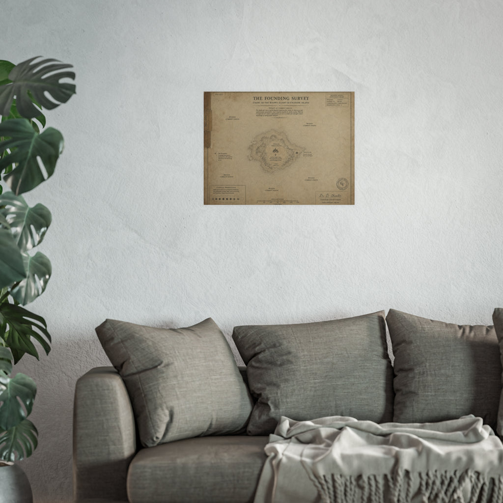 MA-001 — The Founding Survey: Chart of the Known Lands of Chanter Island | Archival Matte Poster