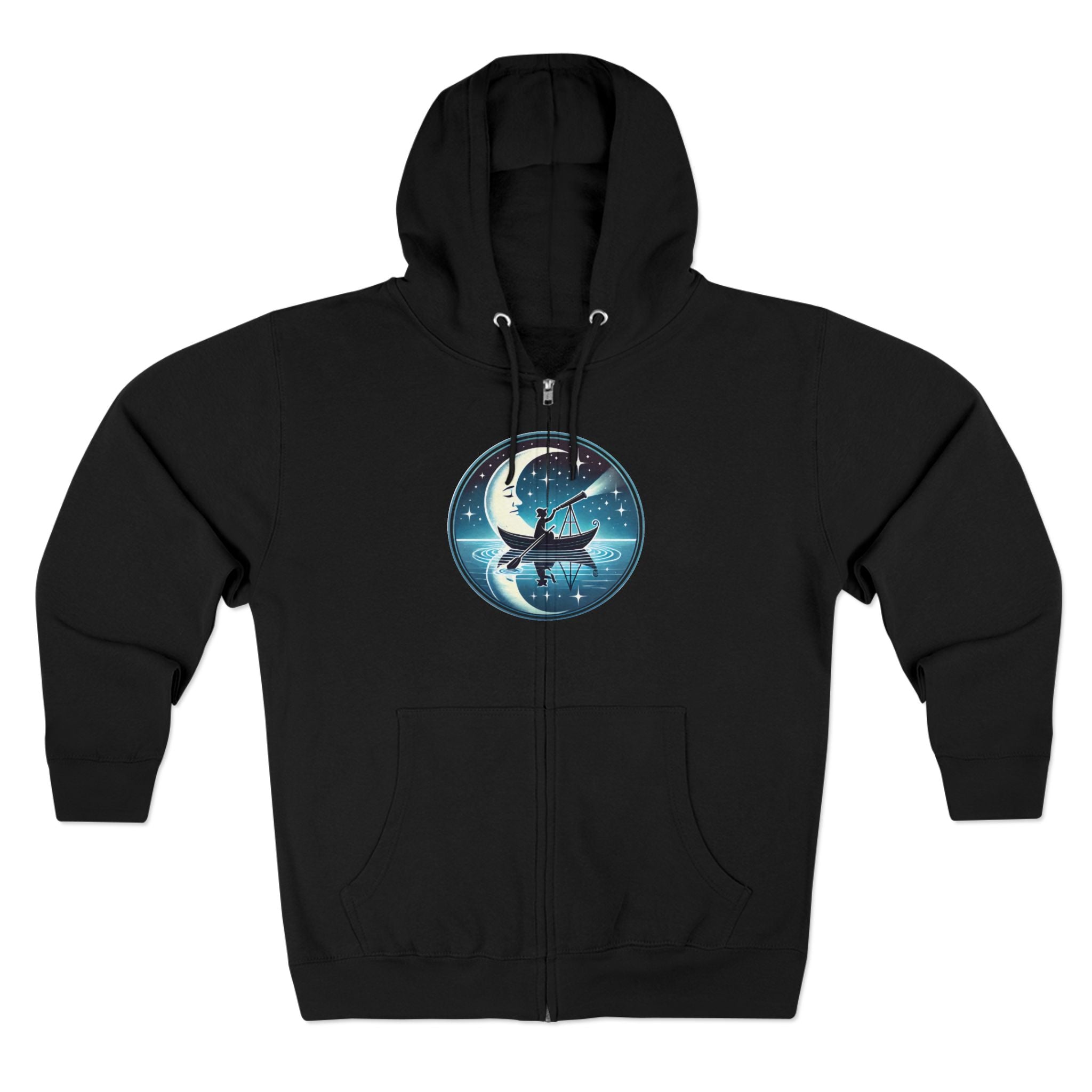 Moonlight Observer Zip Hoodie