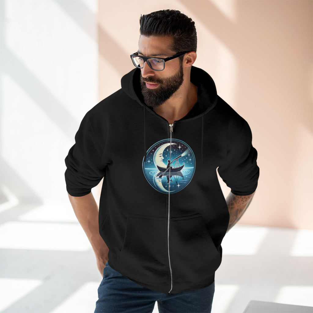 Moonlight Observer Zip Hoodie