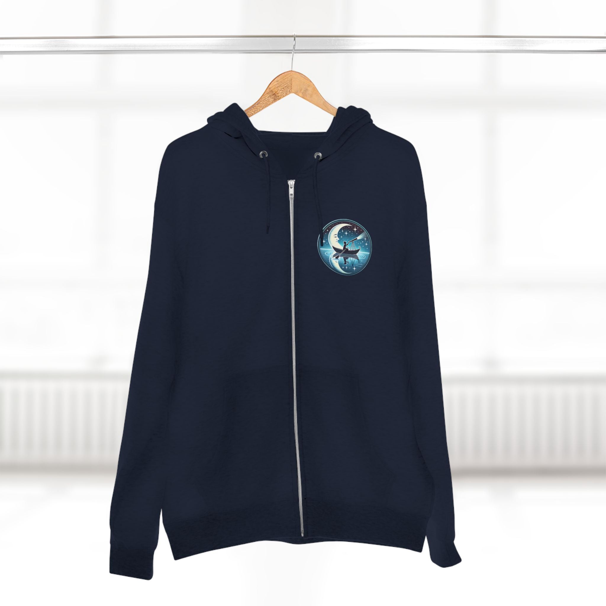 Moonlight Observer Zip Hoodie