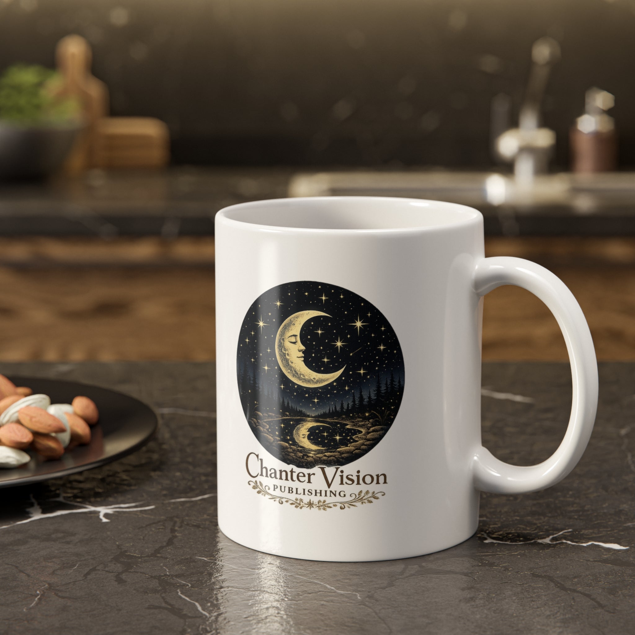 Chanter Vision Moonlight Seal Ceramic Coffee Mug – 11oz