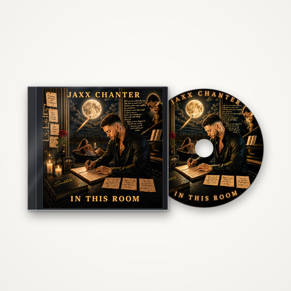 Jaxx Chanter In This Room CD: jewel case with the cover art beside the printed disc