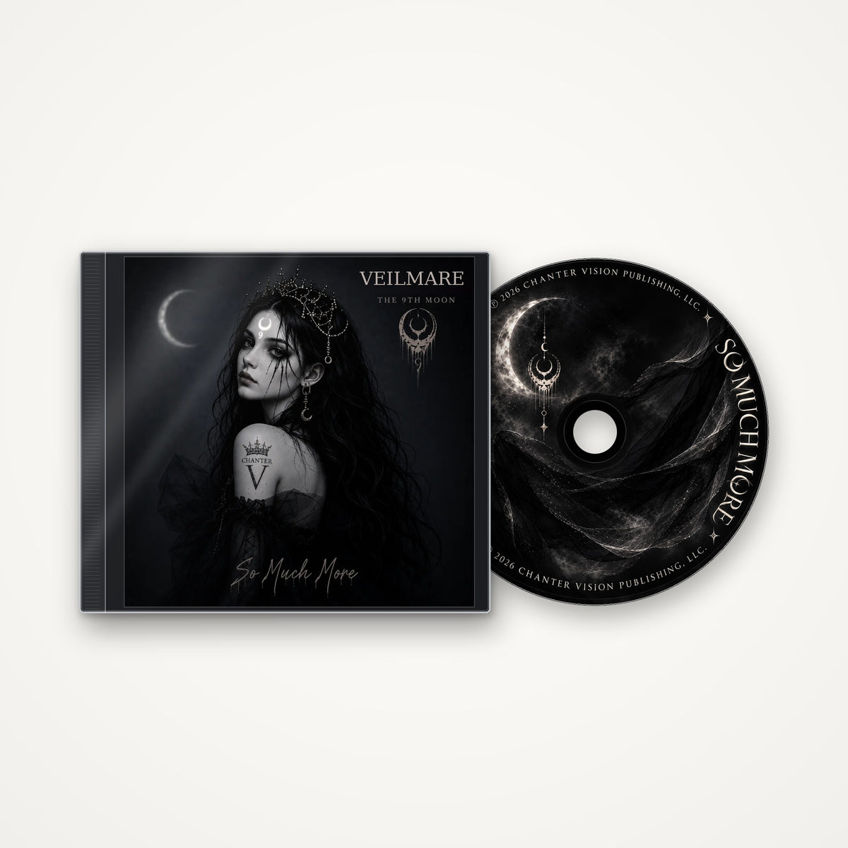 Veilmare So Much More CD single: jewel case with the cover art beside the printed disc